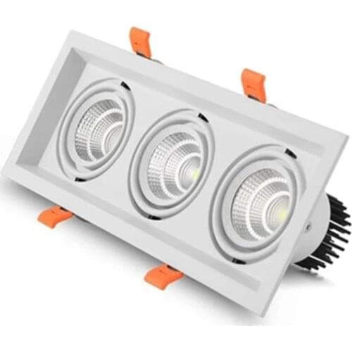 1 LED household ceiling light, bold light, embedded super bright square dimmable LED ceiling light, COB 10w 20W 30w, AC85-265v