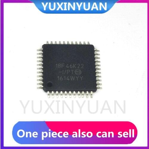 1PCS PIC18F46K22-I/PT PIC18F46K22 18F46K22 QFP PIC18F46K22-I/PT IC MCU 8BIT 64KB FLASH 44TQFP IC IN STOCK