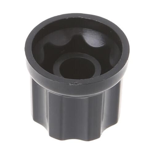 1pc Knob Button 180°D-Shaft Half-moon Hole Guitar AMP Plum shape Aluminum Cap E56D