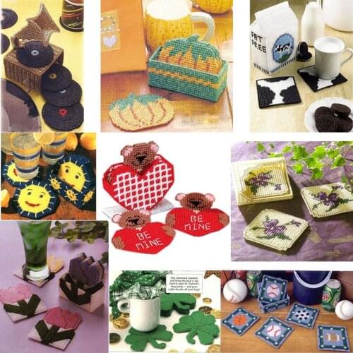 3D cross stitch Coasters cross stitch kit table mat Has been cut,chinese cross stitch DIY