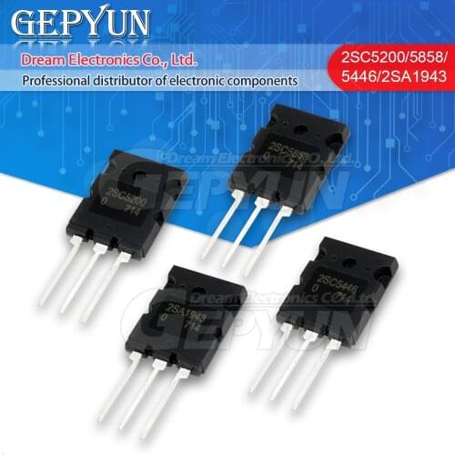 5PCS 2SC5200 TO-3P C5200 TO-3PL 5200 2SA1943 A1943 2SC5858 C5858 2SC5446 C5446