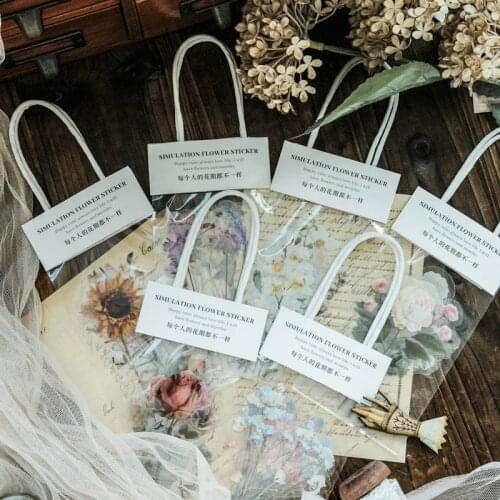 6packs/LOT flower house 7 series stationery sticker Creative decoration DIY PET sticker