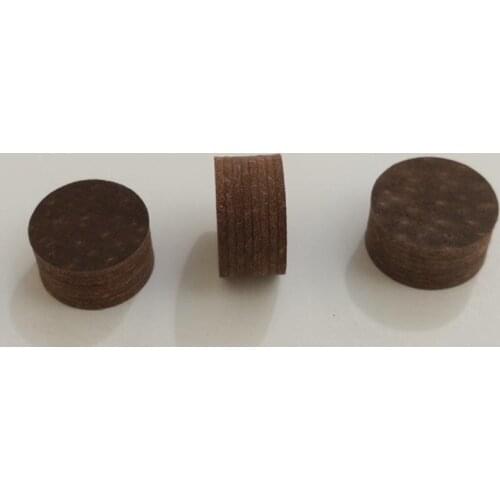 Free shipping 3pcs/lot brown 14mm billiard pool cue tip 8layers pigskin leather tip can Customize LOGO high quality