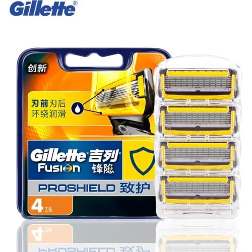 Gillette Fusion Proshield Razor 5 Layers Blade Manual Shaving Beard Shaver Razors Blades for Mans Face Care Hair Safe Removal