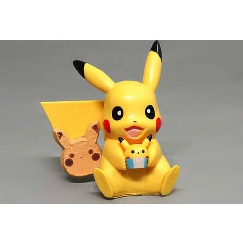 Anime Cartoon Pokemon Pikachu Go Craft Action Figure Toys Gifts Model Ornament Fairy Garden Decor Home Decoration Accessories
