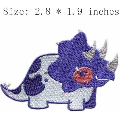 Blue Elephant 2.8"wide embroidery for navy/animal/baby patch