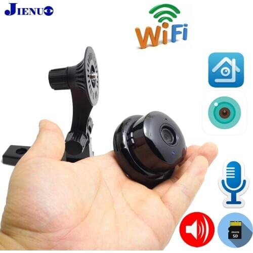 JIENUO Audio Mini IP Camera Wifi TwoWay Voice Intercom Cctv Security Surveillance Cam Night Vision HD Wireless Micro Home Camera