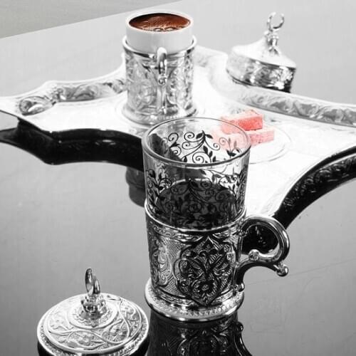 Lalezar Arbitrary tulip pattern Coffee set Single Personality Coffeware set Colander Coffee Filter