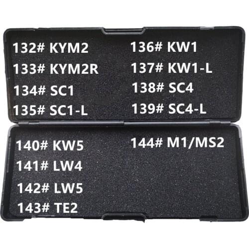 Lishi 2in1 Tool YH35 KYM2 KYM2R SC1 SC1-L KW1 KW1-L SC4 SC4-L KW5 M1/MS2 HU92 reader locksmith tool for car key