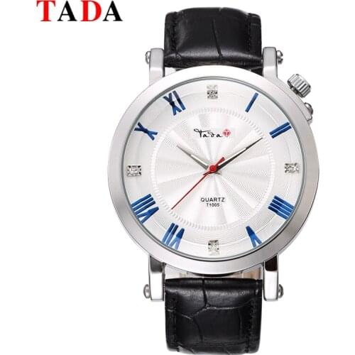 Hot Sales Fashion Casual Men Brand Watches Roman Minute Displaying Male Clock Men Genuine Leather Band Japan Movement Wristwatch