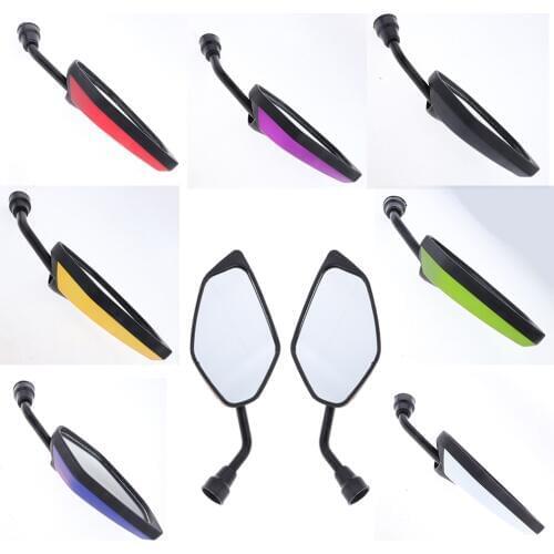 2Pcs/Pair Motorcycle Mirror Scooter E-Bike Rearview Mirrors Electrombile Back Side Convex Mirror Universal For Dirt Bike ATV