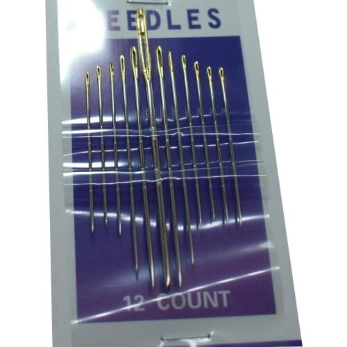 NEW 12PCS Assorted Gold Eye Knitting Embroidery Tapestry Sewing Needle for Sewing Crafts Tools Metal Embroidery Tapestry Needles