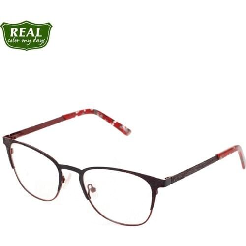 REAL New fashion Metal Eyeglass Frames Men Women Eyewear Prescription Glasses Optical Frame