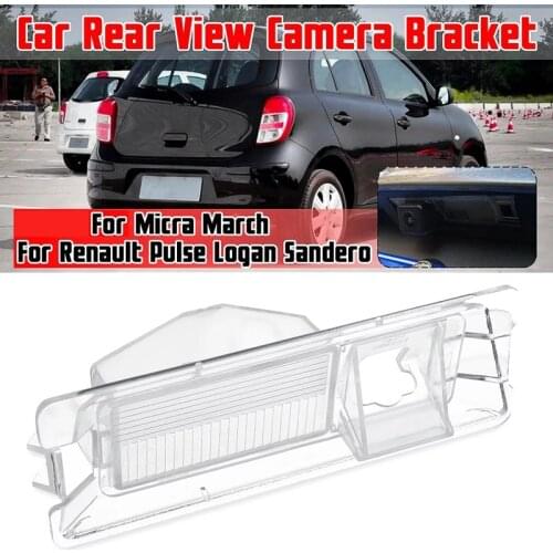 NEW-Car Rear View Camera Bracket Reversing Camera Cover Case Bracket for Nissan Micra March for Renault Pulse Logan Sandero