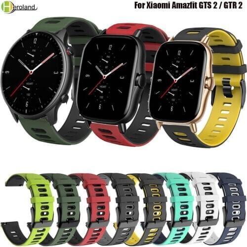 New Watch Strap For Huami Amazfit GTS 2 / For Huami Amazfit GTR 2 Soft Silicone Sport Smart Watchband Wriststrap Waterproof belt