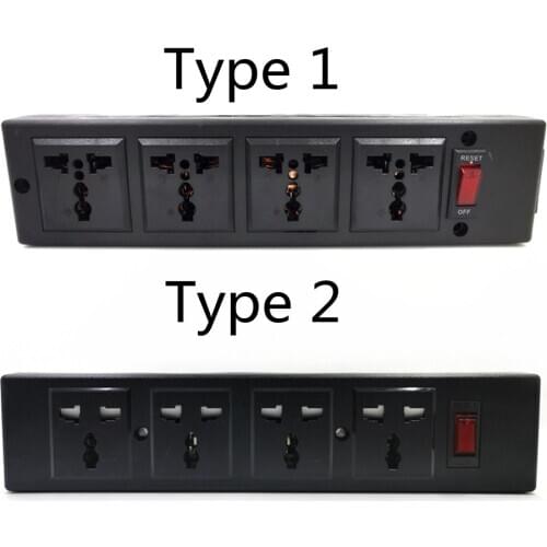 NEW PDU Power Strip With Overload Protector, 4 Ways Universal Outlet Sockets with Power LED Indicator Surge Protector