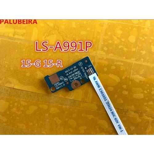 PALUBEIRA 10 Pcs/lot Power Switch Button Board w/Cable Replace For HP Pavilion 15-R SERIES LS-A991P