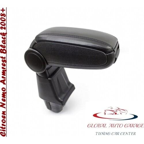 For Citroen Nemo Armrest 2008-2020 Car Accessories Storage Box Easy Install Universal Cup Holder Interior Auto Charging USB