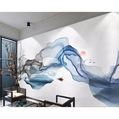 Beibehang Custom wallpaper abstract ink landscape sunburst dongsheng TV background wall papier peint mural 3d papel de parede