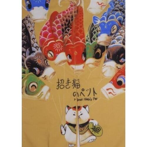 Customized Accept) Hanging Doorway Split Cloth Curtain-Lucky Cat - 92*180cm