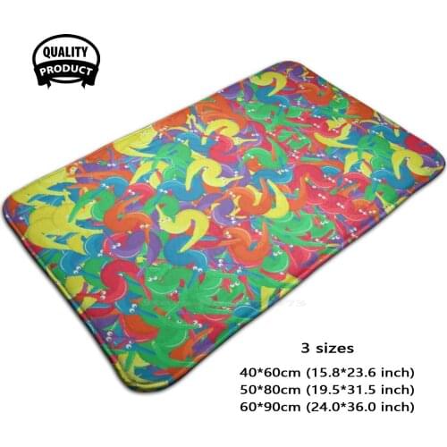 Fuzzy Wiggly Worms On A String ItS Worm Time Babey! Comfortable Door Mat Rug Carpet Foot Pad Worm On A String Death Is