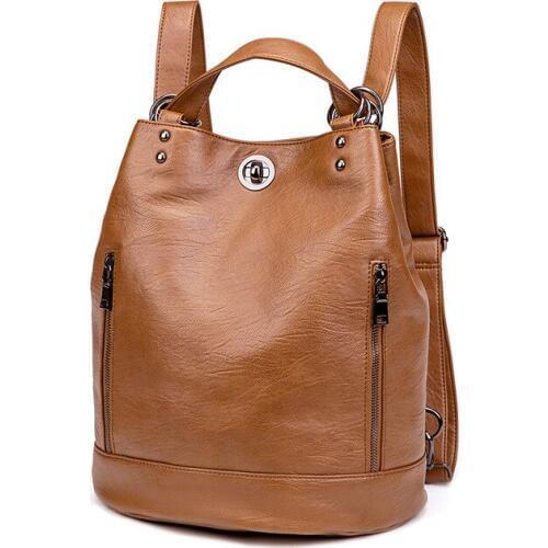 Fashion Cow Leather Backpack Shoulder Bag Women 100% Genuine Leather Backpack Women Simple School Bags for Girls Cute New C1328