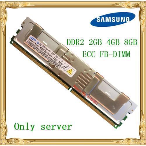 Samsung Server memory DDR2 2GB 4GB 8GB 667MHz PC2-5300F ECC FBD FB-DIMM Fully Buffered RAM 240pin 5300