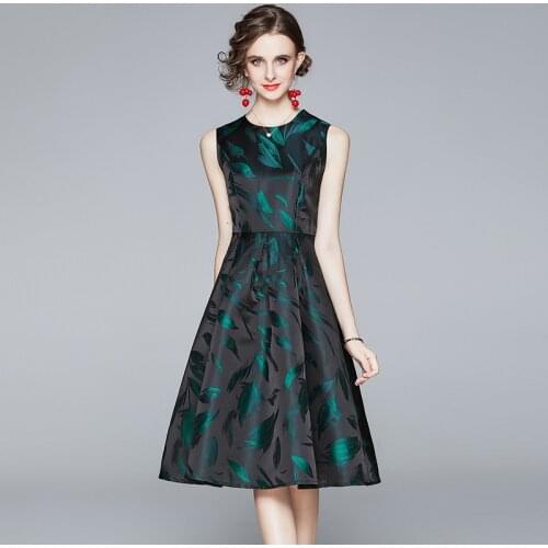 Chic Birthday Dress for Women Slim Vestido Midi Elegante Vestidos Largos De Verano Para Mujer 2020 Print Fashion Dress for Women