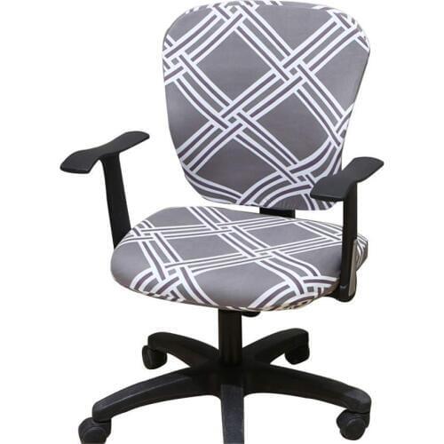 Modern Computer Office Chair Cover Split Protective & Stretchable Cloth Polyester Universal Desk Task Chair Chair Covers Stretch