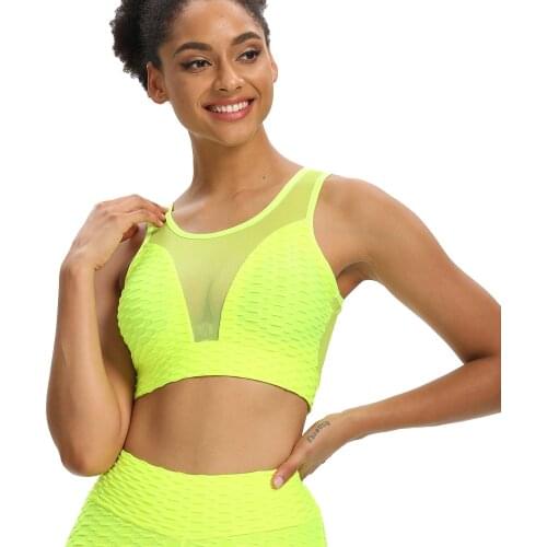 Yoga Fitness Bras Crop Tops Women Push Up Shockproof Running Sports Bras Top Naked-feel Fabric Anti-sweat Pro Training