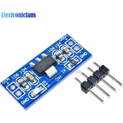 5Pcs Standard 6.0V-12V to 5V AMS1117-5.0V Power Supply Module AMS1117-5.0 For Arduino Raspberry Pi PCB Board