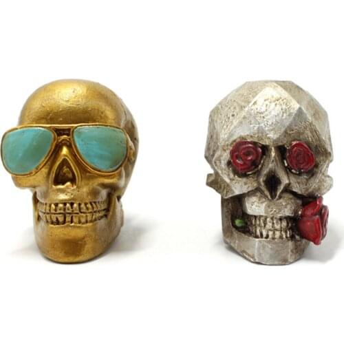 Ornaments Modern Home Rose Skeleton Clip Decor Gift Ghost Head Aromatherapy Resin Car Interior Air Vent Outlet Skull Smell