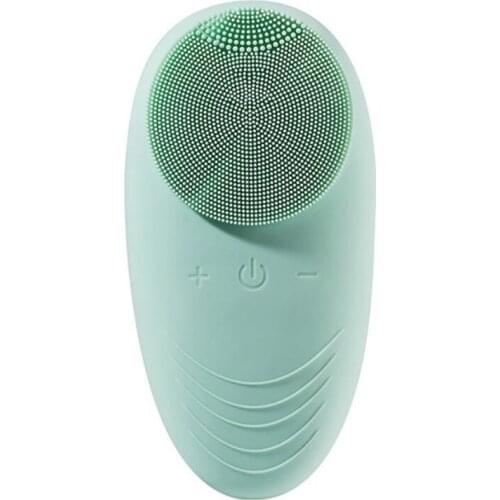E65F Sonic Face Cleansing Brush Rechargeable 5 Speed Vibrating Waterproof Silicone Face Scrubber for Deep Cleaning Exfoliating
