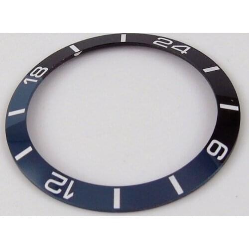 High quality 38mm ceramic Bezel insert watch fit automatic movement Mens watch bezel