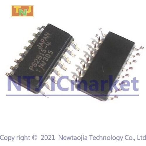 10 PCS PS2815-4 SOP-16 PS2815 HIGH CTR, AC INPUT 4, 16-PIN SOP PHOTOCOUPLER IC CHIP