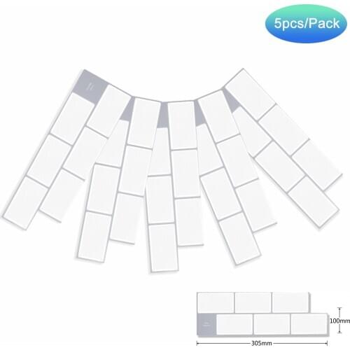 3D Effect Self Adhsive Decor Wallpaper 3d Bathroom & Kitchen Waterproof Mosaic DIY Tile Sticker- 5 Sheet