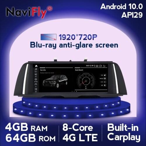 Android 10 IPS 4G car dvd radio gps navigation multimedia for BMW 5 Series F10/F11/520 (2011-2016) For Original CIC/NBT