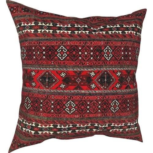 Baluch Flatweave Antique Throw Pillow Cover Cushions for Sofa Boho Kilim Ethnic Vintage Persian Tribal Custom Pillowcover Decor