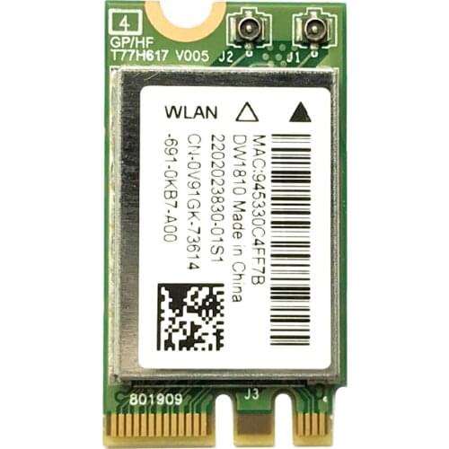 DW1810 ac NGFF 433Mbps BT4.1 WiFi Wireless Network Card QCNFA435 WIFI