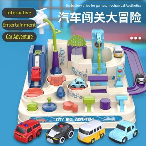 Racing Track Car Model Racing Train Educational Toys Childrens Adventure Games Montessori Benefits Chi Early Education
