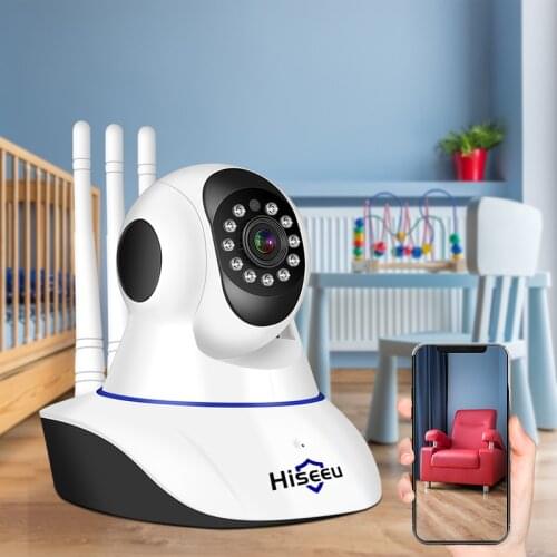 Hiseeu IP Camera 3MP Baby Monitor Home Security Camera WIFI Wireless 2-Way Audio CCTV Video Surveillance Camera 2.4G wifi ICsee