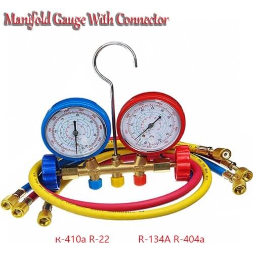 Refrigerant Manifold Gauge Set With Connector Device Pressure Gauge Refrigerant Device High-precision R410a R22 R134a R40
