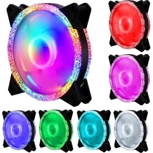 Case Fan PC Cooling RGB Fan with IR Remote Quiet Computer Case CPU Cooler and Radiator Computer Components 120mm fan