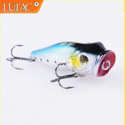 Lutac Fishing Lure Popper Pesca Wobblers 80mm 16g Swimbait Artificial Tackle