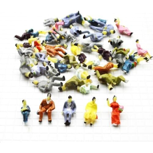 1/87 Model Building Layout People HO Scale Painted Figure Passenger Mannequin Making Characters Architecture Plastic