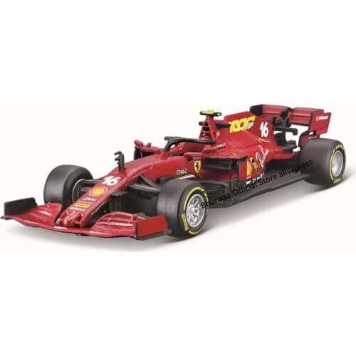 Bburago 1:43 2020 Ferrari F1 SF1000 #16 Charles Leclerc Alloy Luxury Vehicle Diecast Pull Back Cars Model Toy Collection Gift
