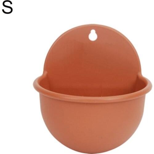 80% Hot Sale Wall Mount Plant Pot Plastic Flowerpot Basket Planter Home Garden Decoration