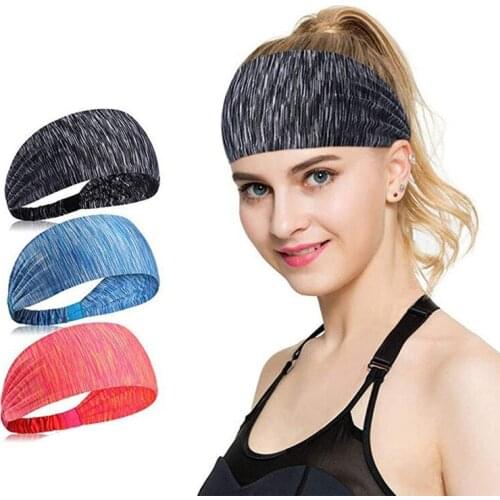 Men Sweatband Sports Headband Stretch Women Yoga Running Hair Band For Men Outdoor Sport Headwrap Fitness Sports Safety
