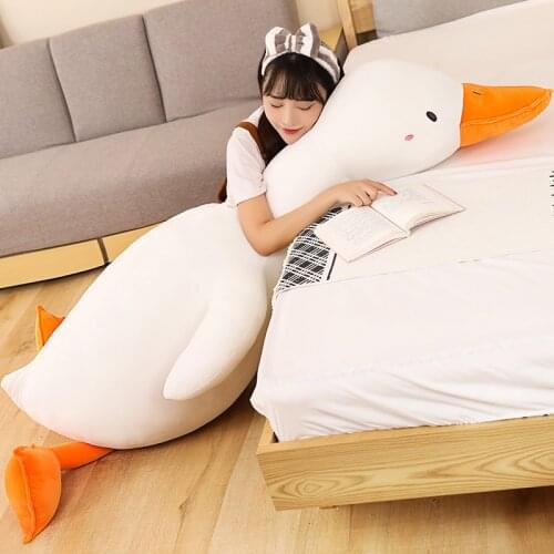 Giant Duck Plush Pillow Cute Duck Plush Toy Cute Sleeping Pillow High Quality Stuffed Doll Funny Sweet Gift for Friends Gifts