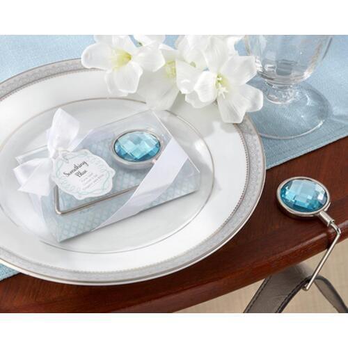 Wedding bridal shower favor gift and giveaways for woman--Blue Shimmering Purse Valet party favor gift 100pcs/lot